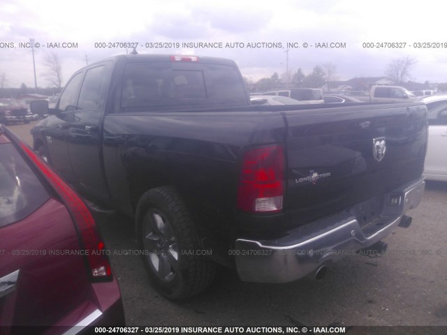 1C6RR6TT9ES363423 - 2014 RAM 1500 SLT BLACK photo 3