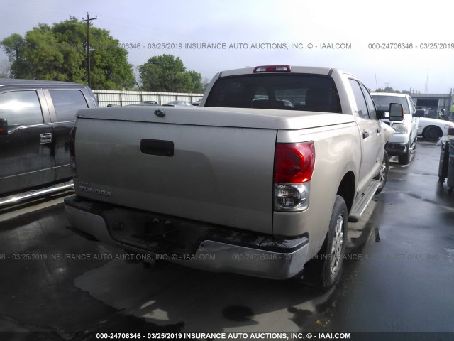 5TBEV54147S469227 - 2007 TOYOTA TUNDRA CREWMAX SR5 GOLD photo 4