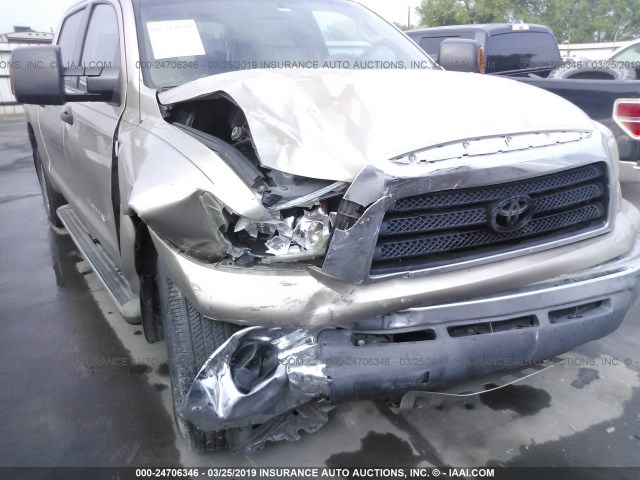 5TBEV54147S469227 - 2007 TOYOTA TUNDRA CREWMAX SR5 GOLD photo 6