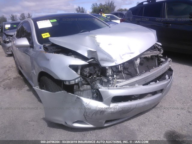 JTKDE177370182940 - 2007 TOYOTA SCION TC SILVER photo 6