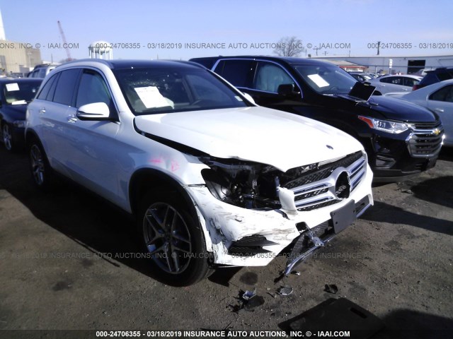 WDC0G4KB4KF551298 - 2019 MERCEDES-BENZ GLC 300 4MATIC WHITE photo 1