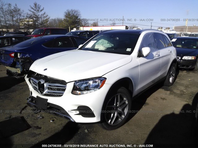 WDC0G4KB4KF551298 - 2019 MERCEDES-BENZ GLC 300 4MATIC WHITE photo 2