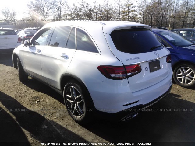 WDC0G4KB4KF551298 - 2019 MERCEDES-BENZ GLC 300 4MATIC WHITE photo 3