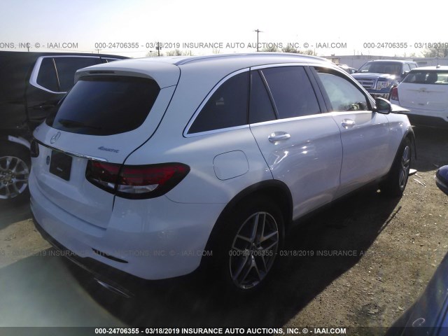 WDC0G4KB4KF551298 - 2019 MERCEDES-BENZ GLC 300 4MATIC WHITE photo 4