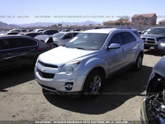 2CNFLGEW4A6229762 - 2010 CHEVROLET EQUINOX LTZ SILVER photo 2