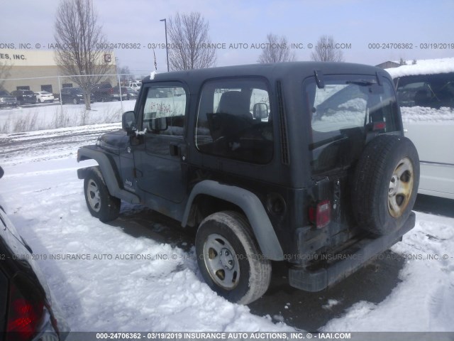 1J4FA29195P371410 - 2005 JEEP WRANGLER / TJ SE GREEN photo 3