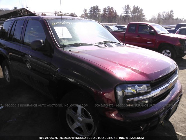 1GNDT13S752174842 - 2005 CHEVROLET TRAILBLAZER LS/LT RED photo 1