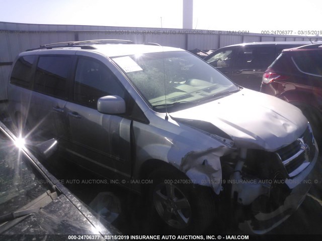 2D8HN54149R672796 - 2009 DODGE GRAND CARAVAN SXT SILVER photo 1