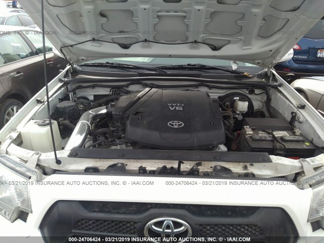5TFLU4EN5EX097210 - 2014 TOYOTA TACOMA DOUBLE CAB 白色 照片 10