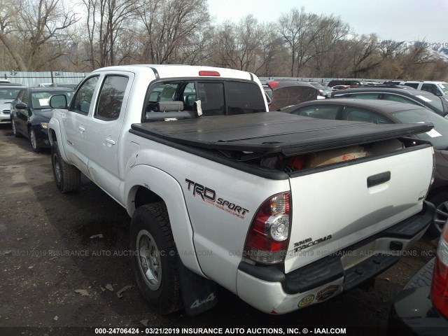5TFLU4EN5EX097210 - 2014 TOYOTA TACOMA DOUBLE CAB 白色 照片 3
