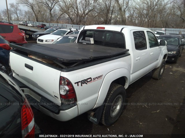 5TFLU4EN5EX097210 - 2014 TOYOTA TACOMA DOUBLE CAB 白色 照片 4