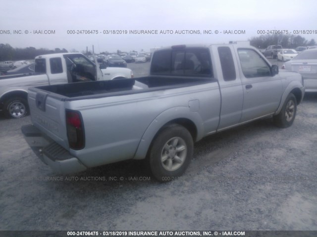 1N6DD26S51C328229 - 2001 NISSAN FRONTIER KING CAB XE SILVER photo 4