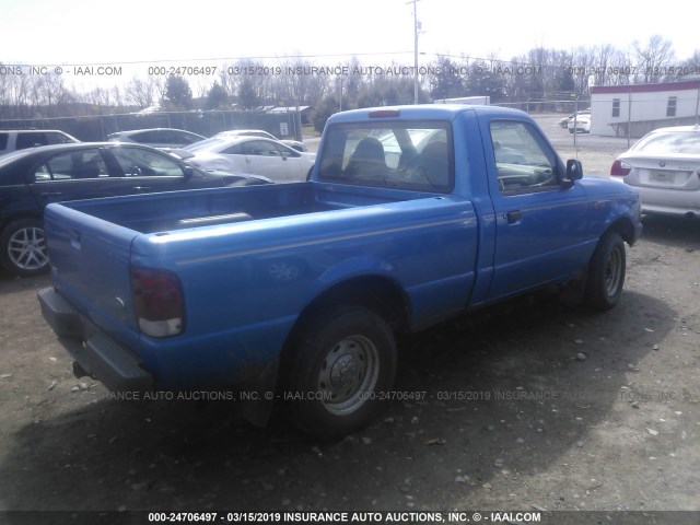 1FTYR10V5YTA78357 - 2000 FORD RANGER BLUE photo 4