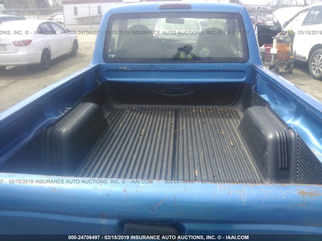 1FTYR10V5YTA78357 - 2000 FORD RANGER BLUE photo 8