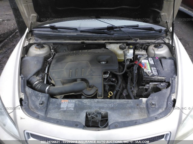 1G1ZC5E19BF295458 - 2011 CHEVROLET MALIBU 1LT 香槟色 照片 10