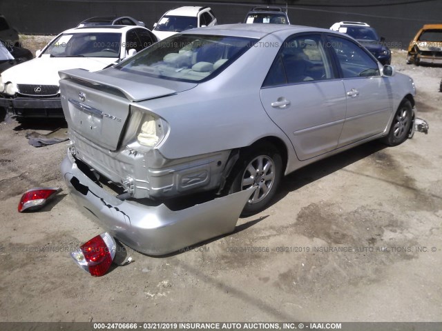 JTDBE32K353024535 - 2005 TOYOTA CAMRY LE/XLE/SE SILVER photo 4