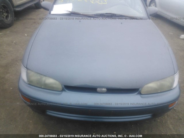 1Y1SK5266SZ075586 - 1995 GEO PRIZM LSI BLUE photo 6