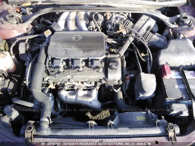 2T1CF22P6XC221118 - 1999 TOYOTA CAMRY SOLARA SE/SLE RED photo 10