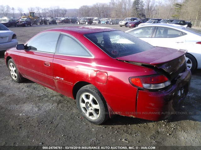 2T1CF22P6XC221118 - 1999 TOYOTA CAMRY SOLARA SE/SLE RED photo 3