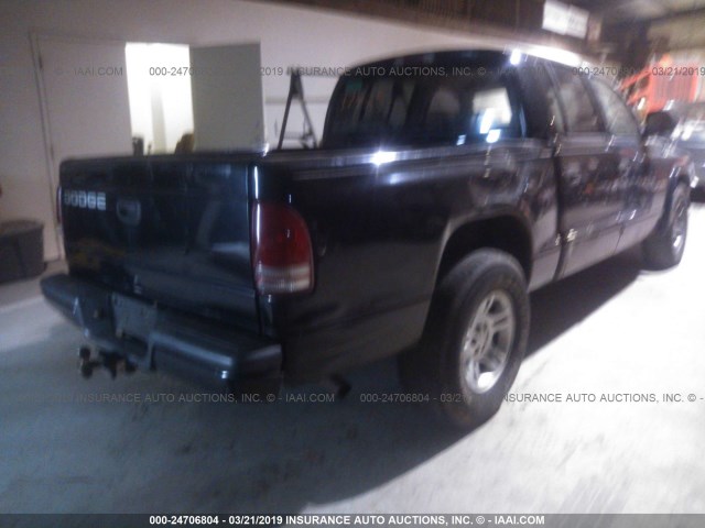 1D7HL38N23S281146 - 2003 DODGE DAKOTA QUAD SPORT BLUE photo 4