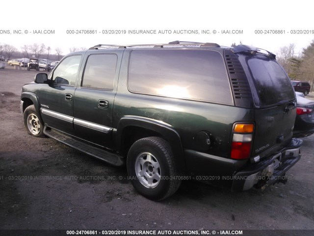 1GKFK16Z54J145121 - 2004 GMC YUKON XL K1500 GREEN photo 3