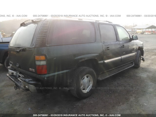 1GKFK16Z54J145121 - 2004 GMC YUKON XL K1500 GREEN photo 4