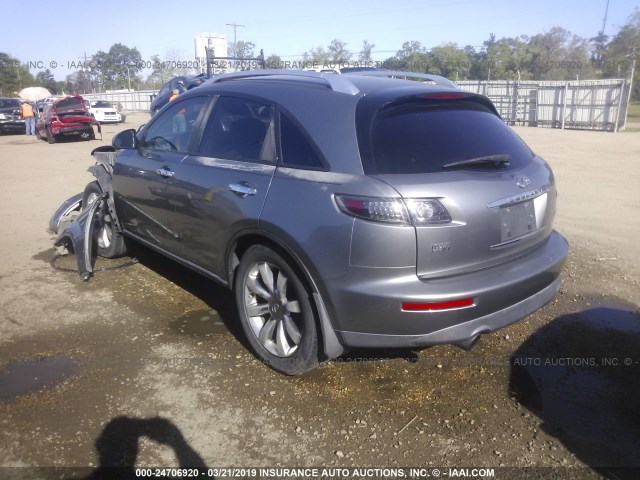 JNRAS08U45X105466 - 2005 INFINITI FX35 SILVER photo 3