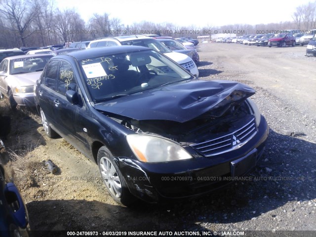 JA3AJ26E06U047724 - 2006 MITSUBISHI LANCER ES BLACK photo 1