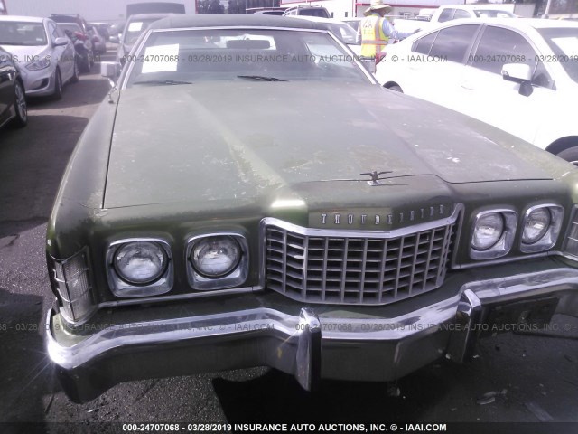 3J87A137840 - 1973 FORD THUNDERBIRD  GREEN photo 6