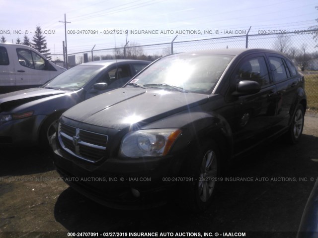 1B3CB3HA4AD568608 - 2010 DODGE CALIBER MAINSTREET BLACK photo 2