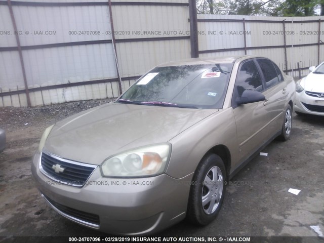 1G1ZS58F67F234117 - 2007 CHEVROLET MALIBU LS TAN photo 2