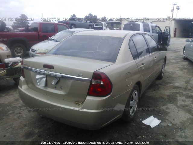 1G1ZS58F67F234117 - 2007 CHEVROLET MALIBU LS TAN photo 4