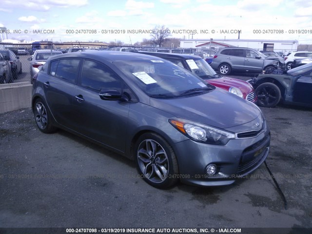 KNAFZ5A33F5405364 - 2015 KIA FORTE SX GRAY photo 1