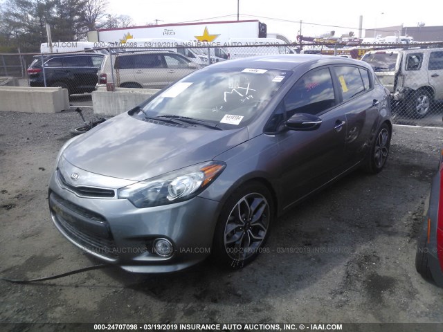 KNAFZ5A33F5405364 - 2015 KIA FORTE SX GRAY photo 2