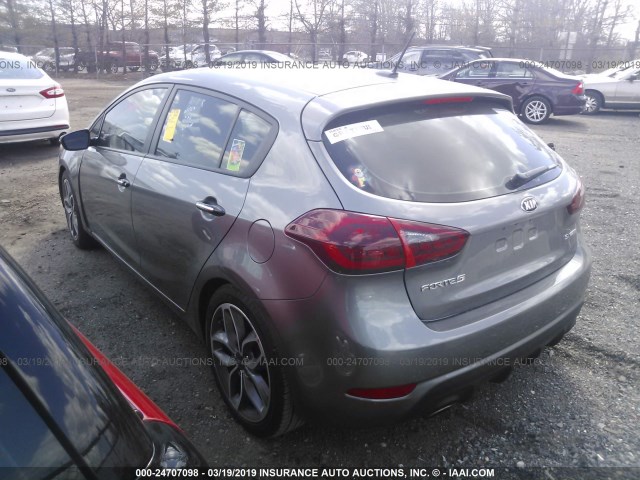 KNAFZ5A33F5405364 - 2015 KIA FORTE SX GRAY photo 3