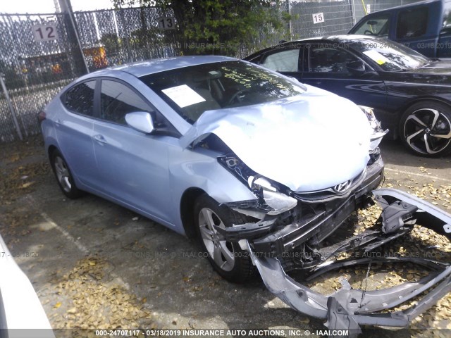 KMHDH4AE7CU461202 - 2012 HYUNDAI ELANTRA GLS/LIMITED Light Blue photo 1