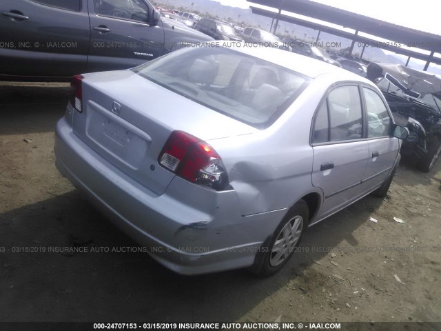 1HGES16305L006718 - 2005 HONDA CIVIC DX VP 银色 照片 4