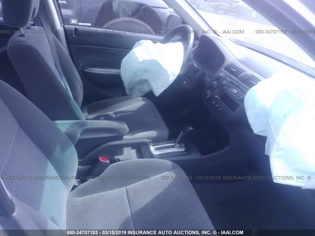 1HGES16305L006718 - 2005 HONDA CIVIC DX VP 银色 照片 5