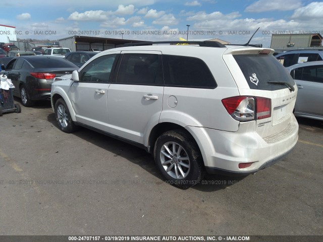 3C4PDDBG1ET251124 - 2014 DODGE JOURNEY SXT WHITE photo 3