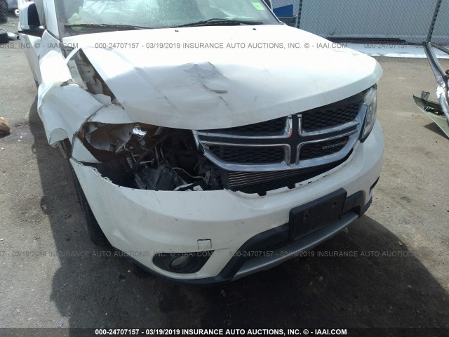 3C4PDDBG1ET251124 - 2014 DODGE JOURNEY SXT WHITE photo 6