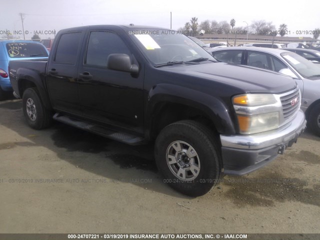 1GTDT13E578189570 - 2007 GMC CANYON BLACK photo 1