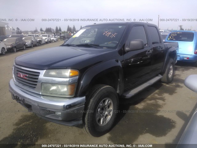 1GTDT13E578189570 - 2007 GMC CANYON BLACK photo 2