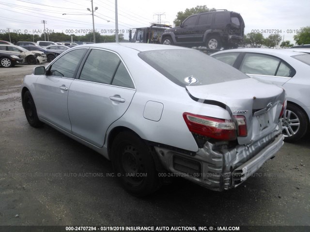 4T1BE46K47U514491 - 2007 TOYOTA CAMRY NEW GENERAT CE/LE/XLE/SE SILVER photo 3