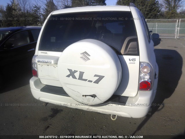 JS3TX92VX44100483 - 2004 SUZUKI XL7 EX/LX WHITE photo 6