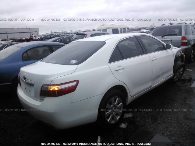 4T1BE46K77U610504 - 2007 TOYOTA CAMRY NEW GENERAT CE/LE/XLE/SE WHITE photo 4