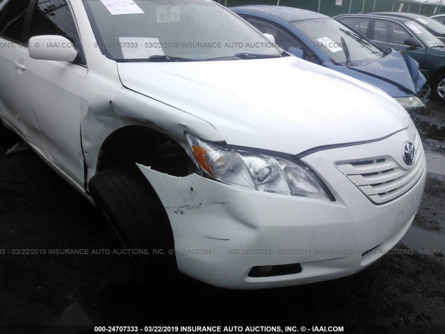 4T1BE46K77U610504 - 2007 TOYOTA CAMRY NEW GENERAT CE/LE/XLE/SE WHITE photo 6