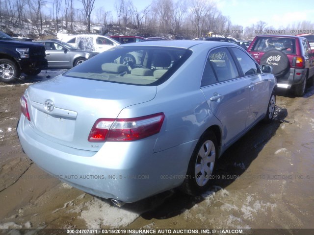 4T1BK46K57U501225 - 2007 TOYOTA CAMRY NEW GENERAT LE/XLE/SE BLUE photo 4