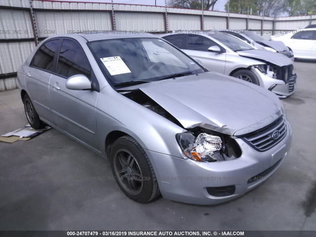 KNAFE221595633118 - 2009 KIA SPECTRA EX/LX/SX SILVER photo 1