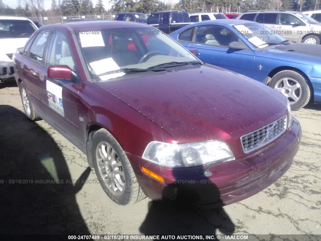 YV1VS27584F031992 - 2004 VOLVO S40 1.9T RED photo 1