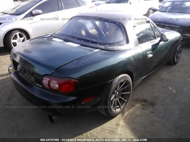 JM1NB353910218802 - 2001 MAZDA MX-5 MIATA LS GREEN photo 4